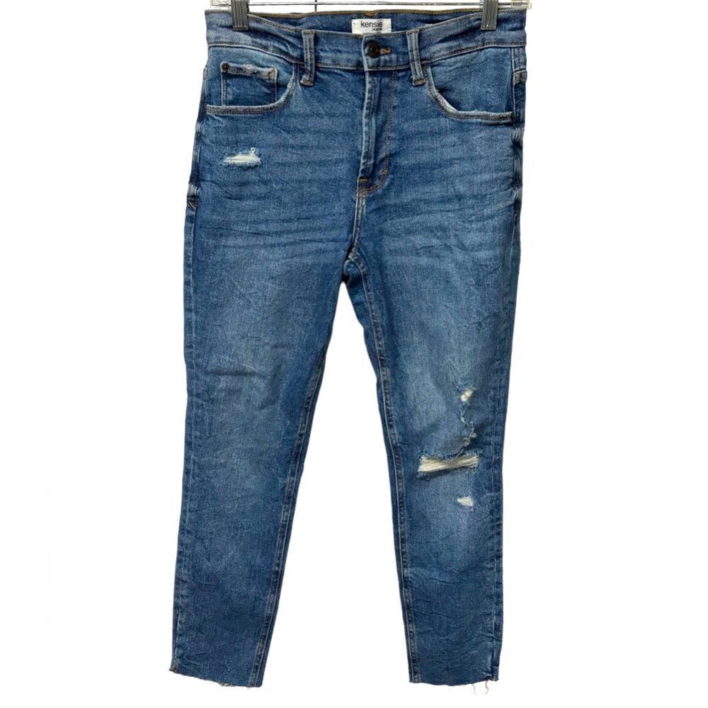 Kensie Women's High Rise Blue Jeans